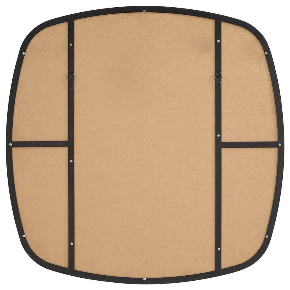 Sparti Iron Wall Mirror, Matte Black