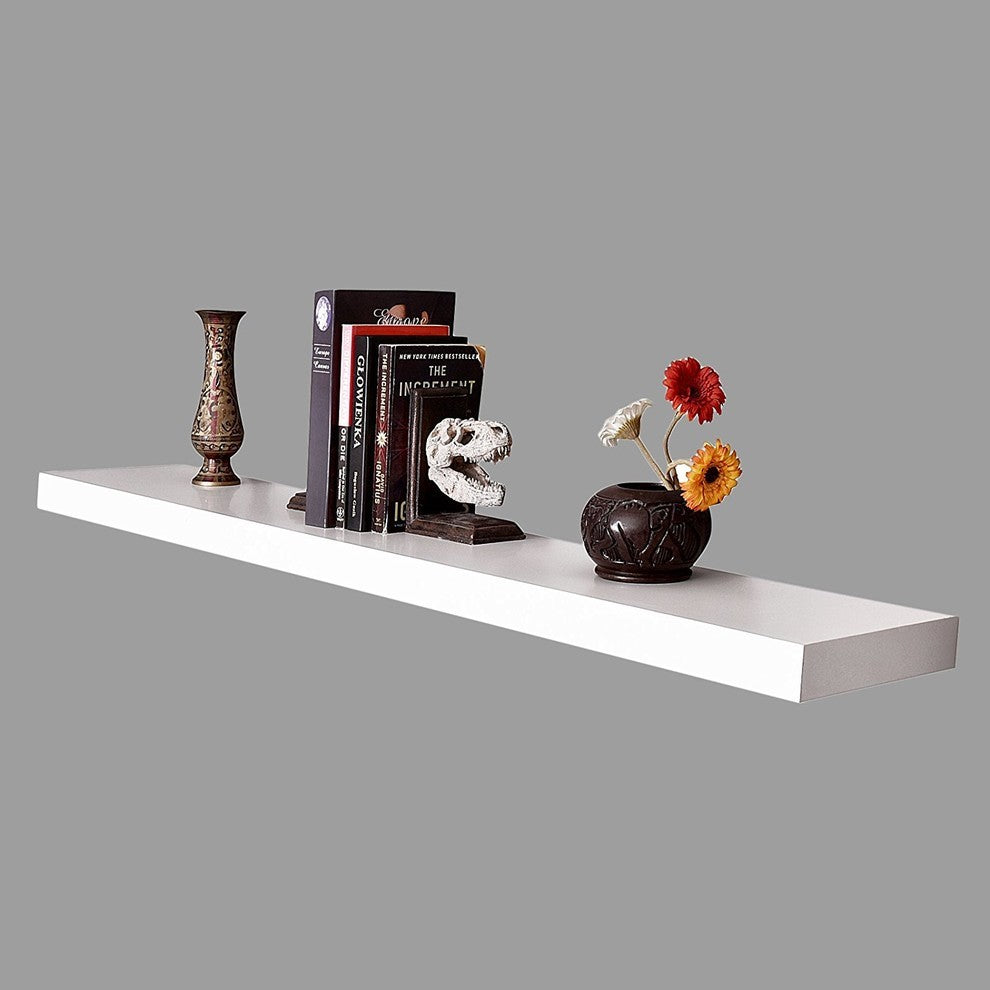 Mission Floating Shelf, White, 60"