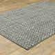 Sarasota Chevron Tweed Indoor Area Rug, Blue, 9'10" x 12'10"