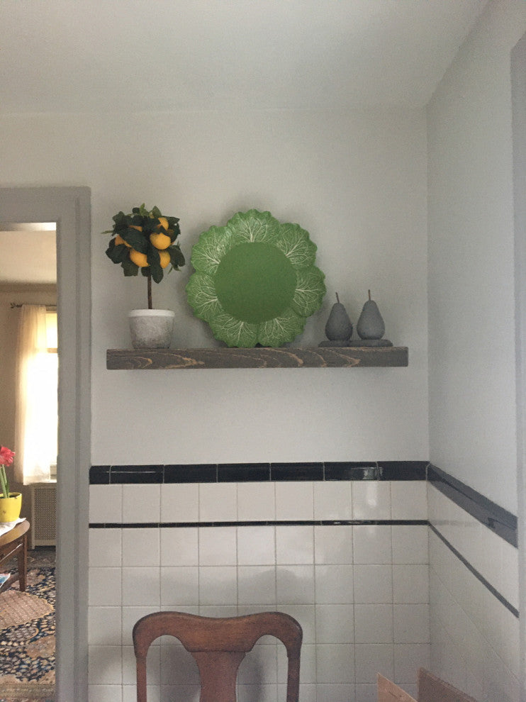 Rustic, Floating Shelf, 2" Thick x 6" Deep, Mountable, Weathered Wood, 18"
