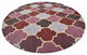 HAND TUFTED WOOL ECO-FRIENDLY AREA RUGS - Round,Multicolor,Geometric