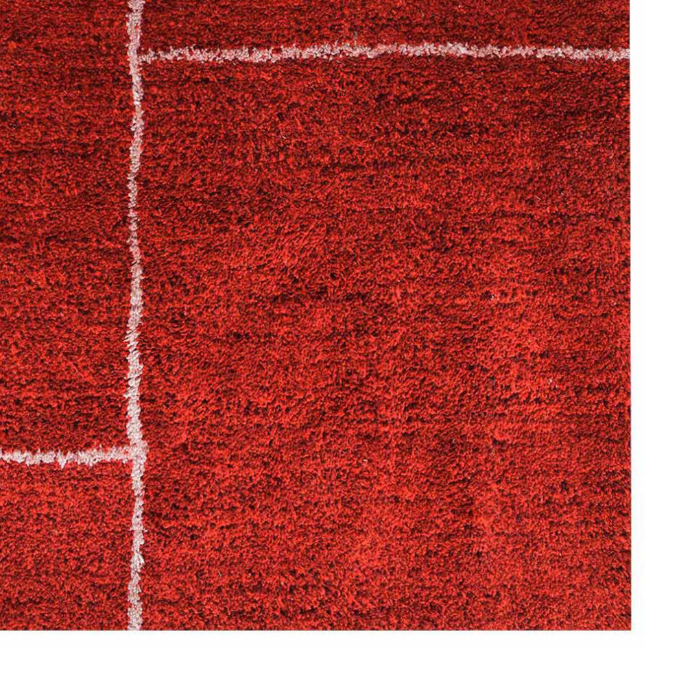 HAND KNOTTED LOOM SILK ECO-FRIENDLY AREA RUG-Rectangle,Light Red Beige,Geometric