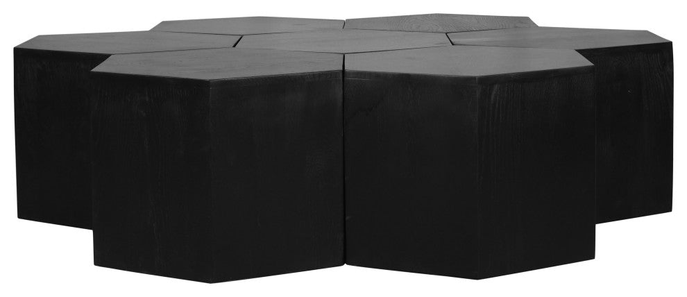 Eternal Modular Coffee Table, Black, 7 Piece