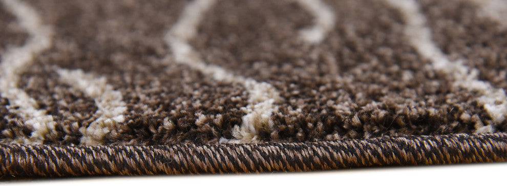Rug Unique Loom Del Mar Light Brown Round 6' 0 x 6' 0