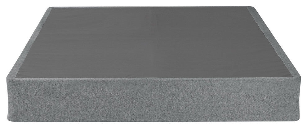 Benzara BM286446 Queen Folding Mattress Foundation Base, Polyester, Metal Frame