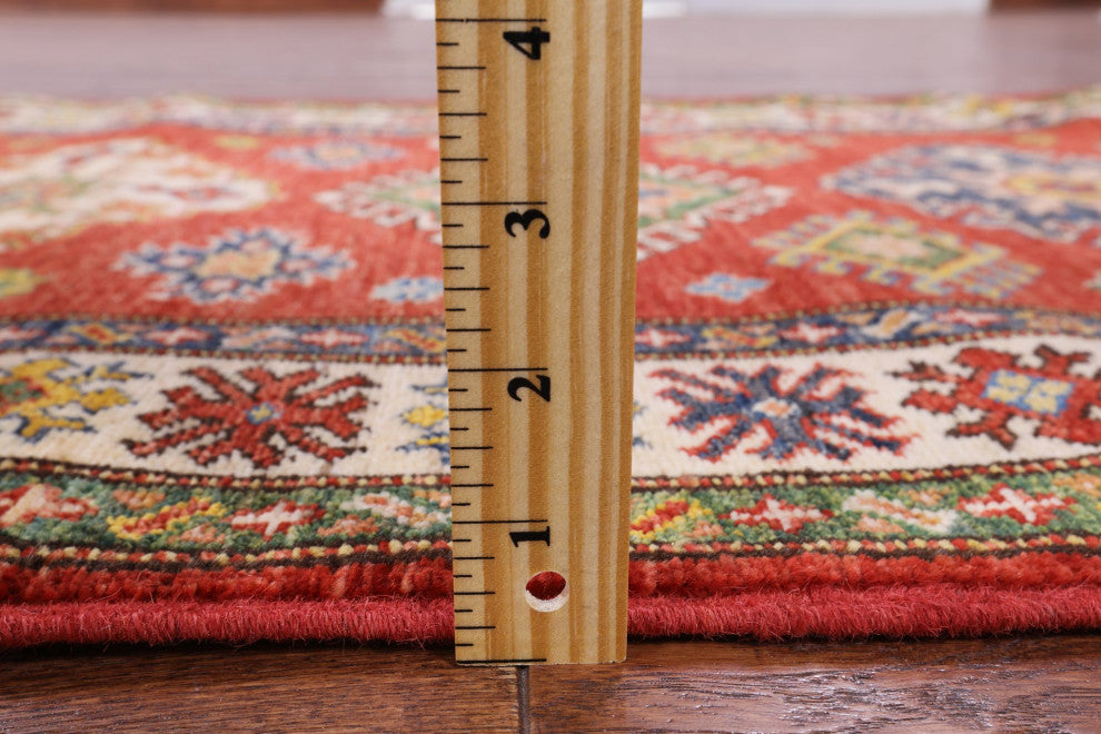 Runner Hand Knotted Super Kazak Wool Rug 2' 10" X 9' 2" Q4927