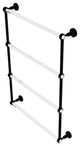 Pacific Grove 4 Tier 24" Ladder Towel Bar with Dotted Accents, Matte Black
