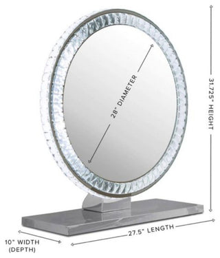Diamond Collection Brilliant Premium Illuminated Vanity Mirror, Wall Mount