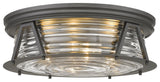 Zlite 491F4-BRZ 4-Light Flush Mount, Clear