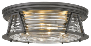 Zlite 491F4-BRZ 4-Light Flush Mount, Clear