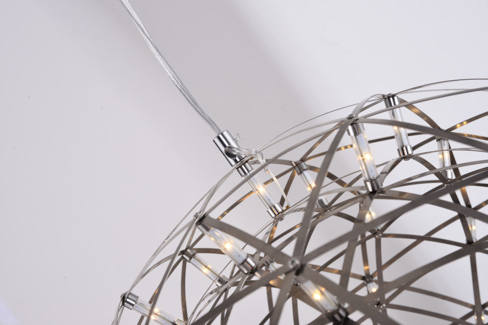 LED Star Light LED Light Fixture, Satin Nickel
