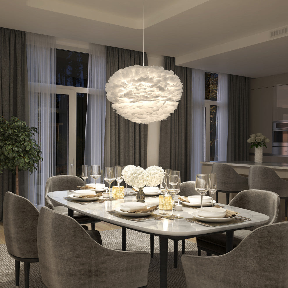 Artika Plume Modern Feathers Pendant Light Fixture