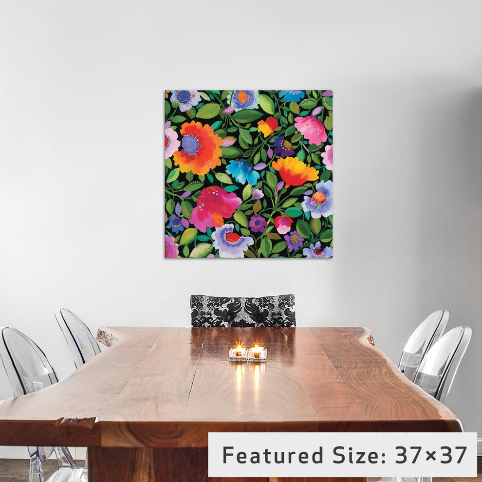 "India Garden" by Kim Parker, 37x37x1.5