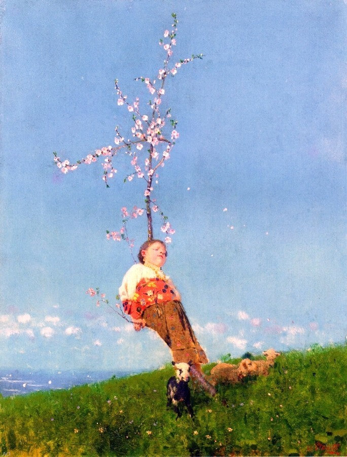 Francesco Paolo Michetti Springtime, 21"x28" Wall Decal Print