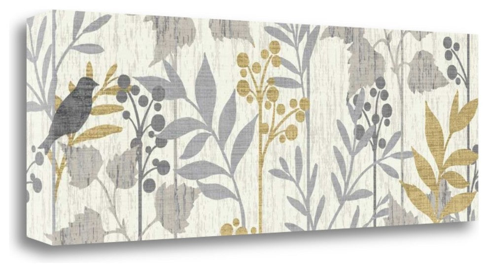 "Garden Leaves Panel I" By Wild Apple Portfolio, Giclee on Gallery Wrap Canvas