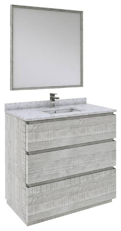 Fresca Formosa 36" Ash Single Sink Vanity Set, Faucet Fft1030bn
