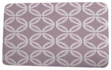 Intercoastal Waterway Tidepool Geometric Print Bath Mat, Lavender, 21"x34"