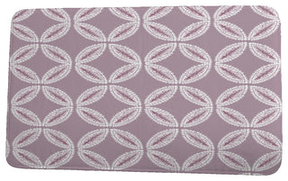 Intercoastal Waterway Tidepool Geometric Print Bath Mat, Lavender, 21"x34"