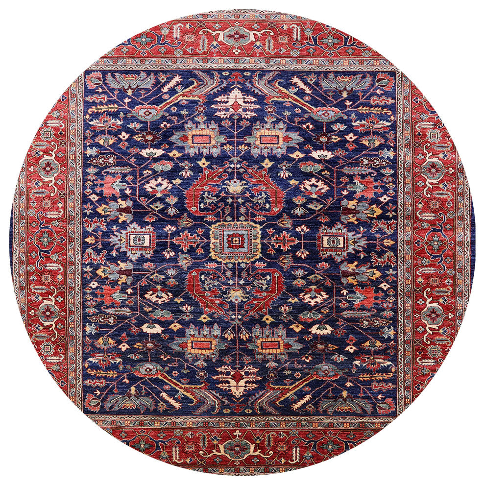 Ahgly Company Indoor Round Mid-Century Modern Area Rugs, 3' Round