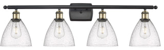 Innovations 516-4W-BAB-GBD-754-LED 4 Light Bath Vanity Light Black Antique Brass