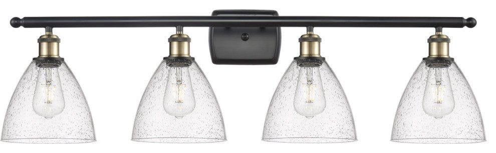 Innovations 516-4W-BAB-GBD-754-LED 4 Light Bath Vanity Light Black Antique Brass