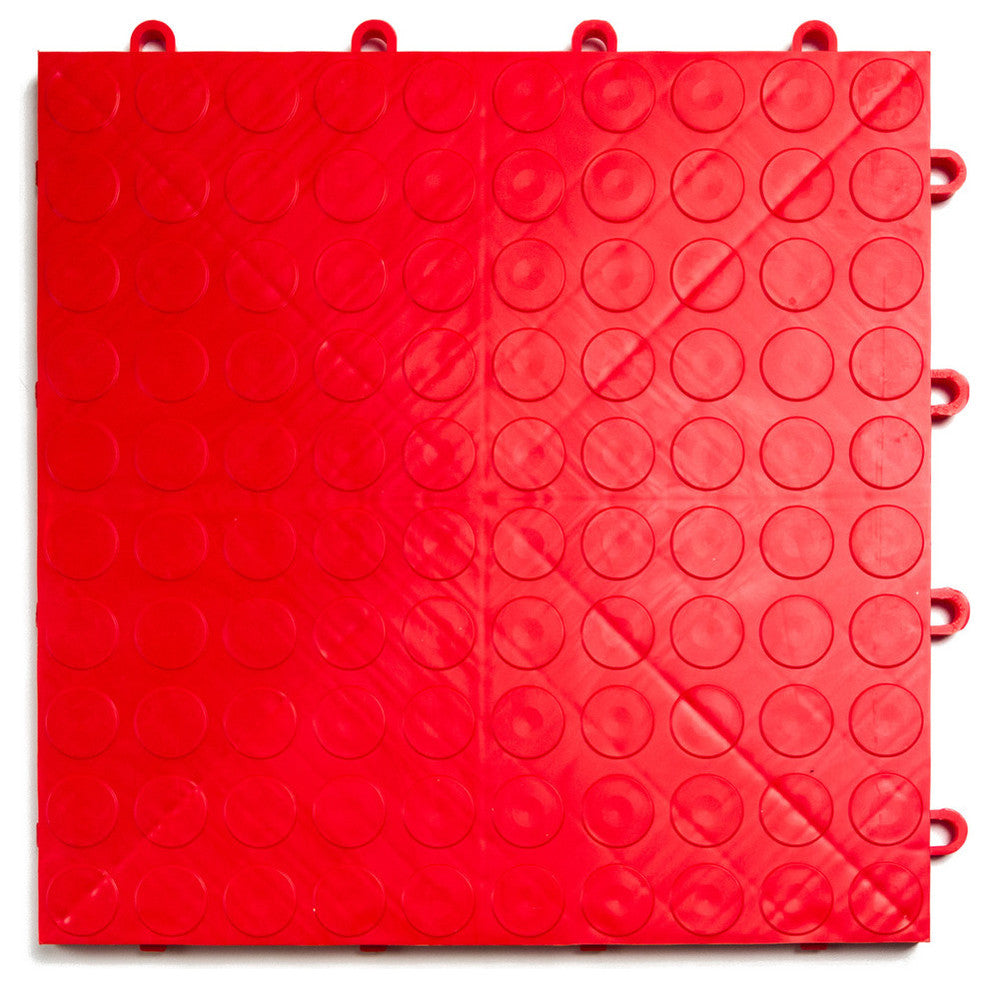 12"x12" GarageDeck Modular Garage Flooring, Red
