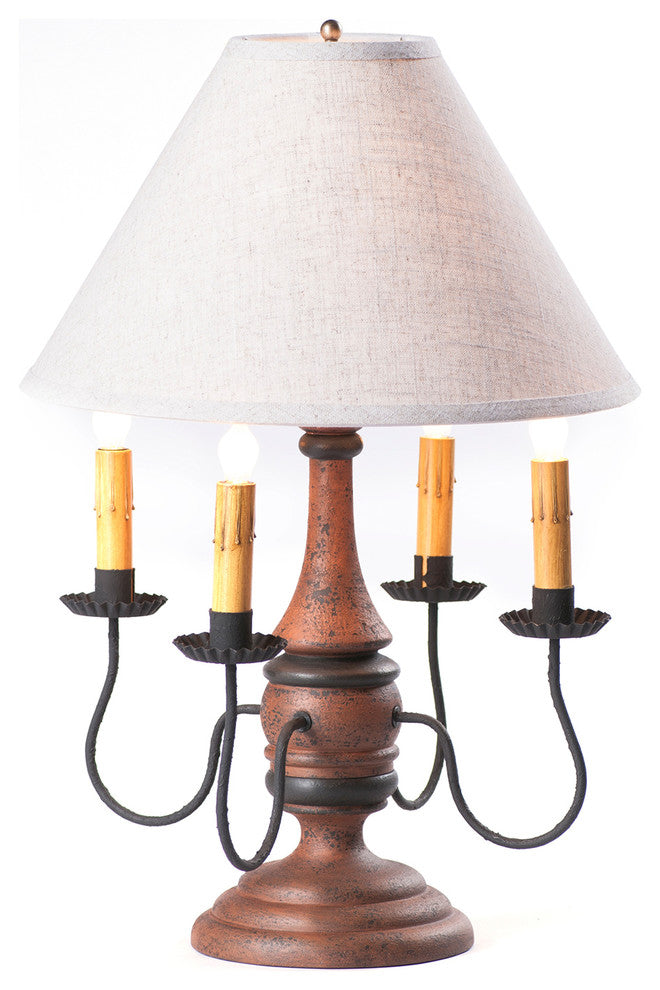 Jamestown Lamp in Hartford Pumpkin with Shade