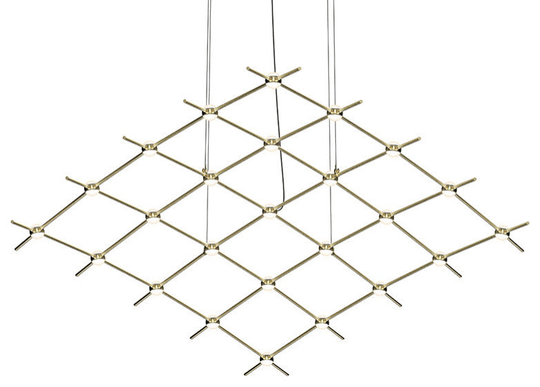 Sonneman 21Q-RW5512-27 Constellation Aquarius Medius 25 Light - Satin Brass