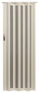 Homestyle Metro 36" x 80" Aluminum Frosted Square Folding Door, White Frosted