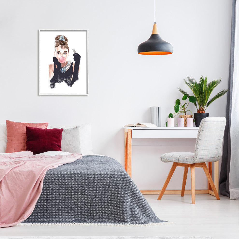 Breakfast at Bubblegum Famous Fashion Icon Portrait, 24 x 30