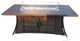 Brown Wicker Outdoor Patio Gas Fire Pit Table