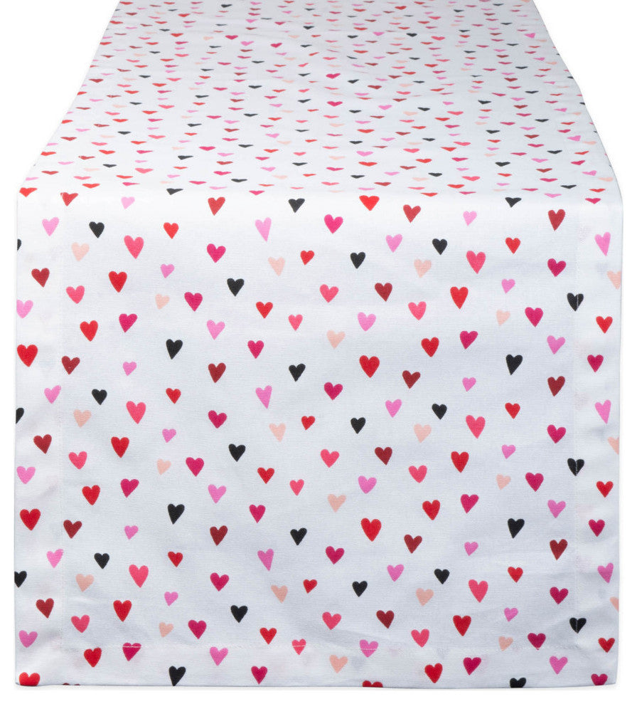 DII Confetti Hearts Print Table Runner