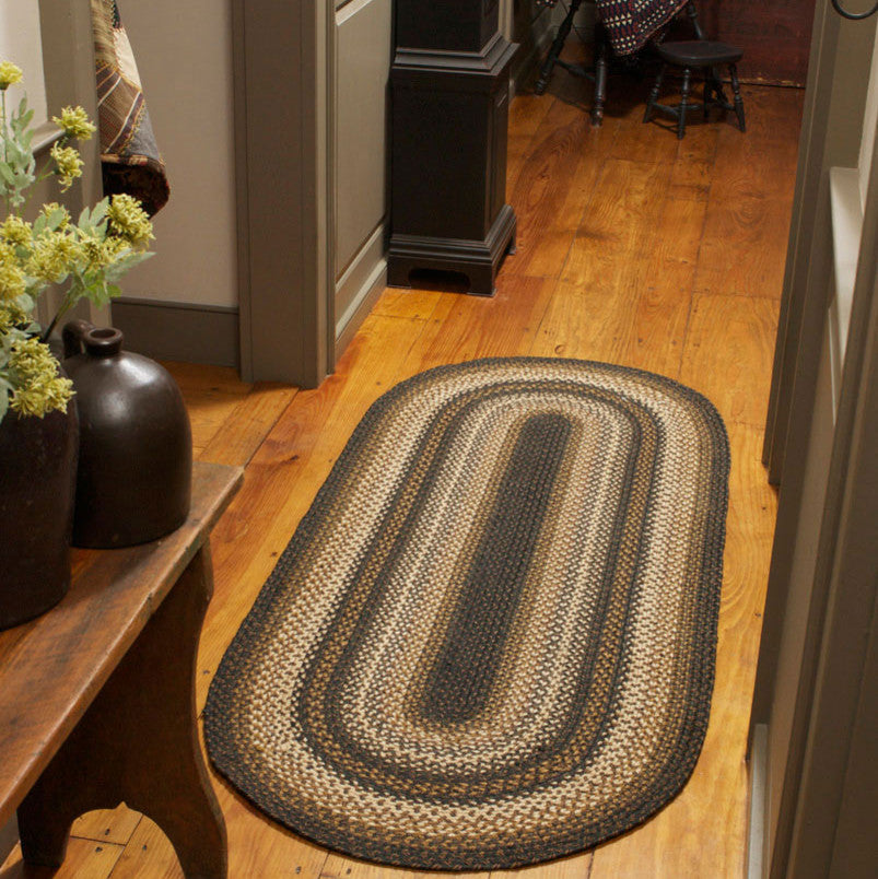 Homespice Decor Kilimanjaro Jute Braided Rug 5' x 8' (Oval)