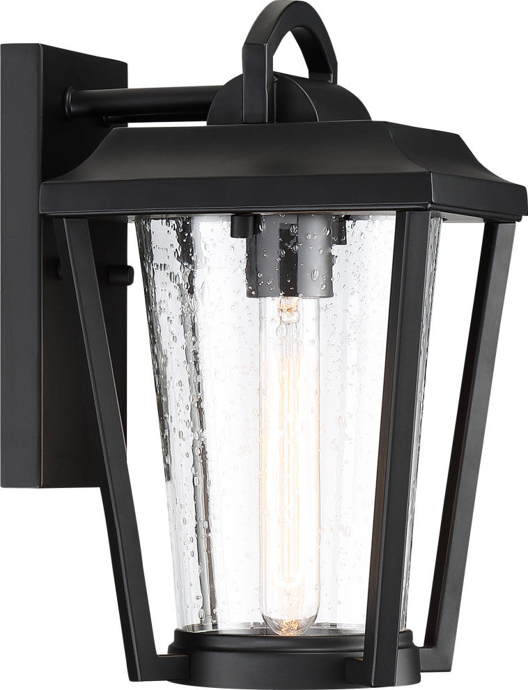Nuvo 1-Light Lakeview Aged Bronze Small Lantern Wall Mount Light