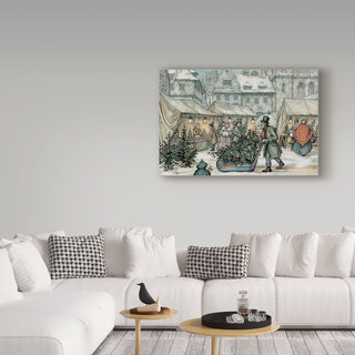 Anton Pieck 'A Christmas Sled' Canvas Art