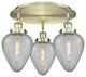 Innovations Lighting 916-3C-10-18 Geneseo Flush Geneseo 3 Light - Antique Brass