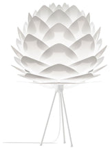 Silvia Table Lamp, White/White