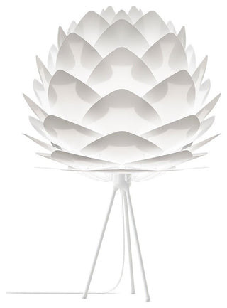 Silvia Table Lamp, White/White