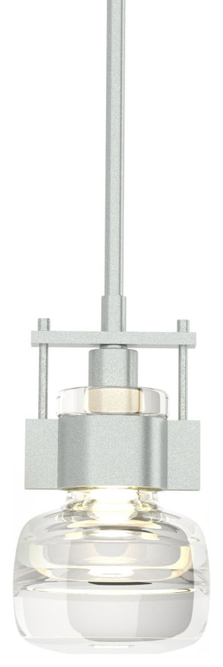 Cuff Large Mini Pendant, Vintage Platinum, Clear Glass