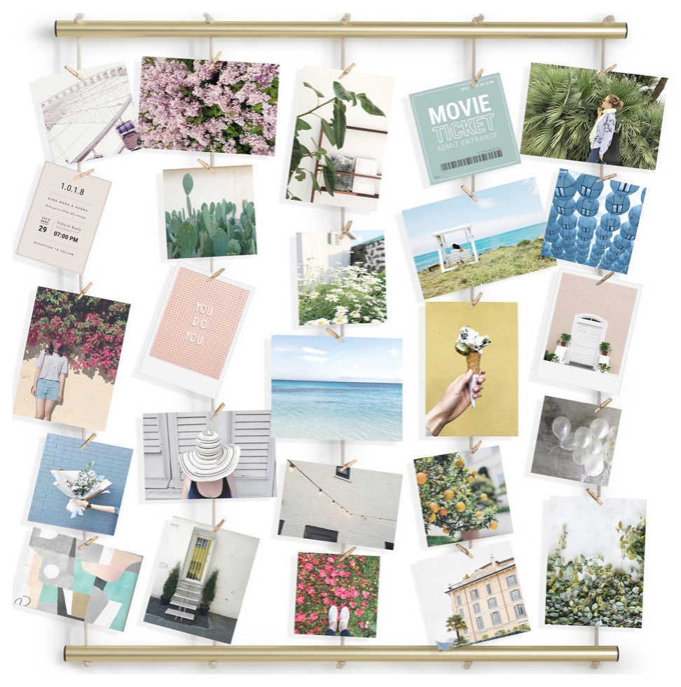 Hangit Photo Display, Matte Brass