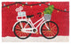 RugSmith Multi Machine Tufted Christmas Cycle Doormat, 18" x 30"