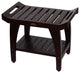 Tranquility Eastern Style Shower Bench With LiftAid Arms, 24"x18"