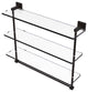 Montero 22" Triple Tiered Glass Shelf with towel bar, Oil Rubbed Bronze