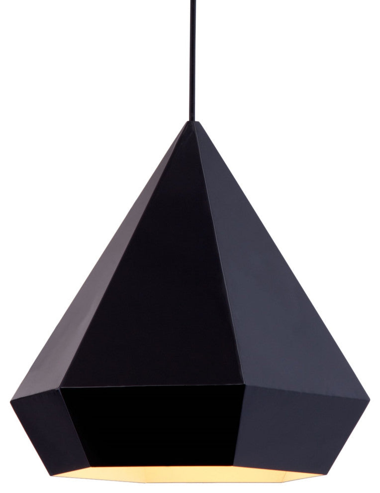 Pendant Ceiling Light Fixture, Steel Metal, Black, Kitchen Lounge Cafe Bistro