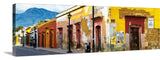 "Colorful Street in Oaxaca IV" Wrapped Canvas Art Print, 60"x20"x1.5"