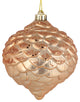 Vickerman N183880D 6" Cafe Latte Glitter Pinecone Christmas Ornament