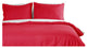 Lotus Home Water and Stain Resistant Duvet Cover Mini Set, Red, King