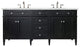 James Martin 650-V72-BKO-3ENC 72" Black Onyx Double Vanity w/ 3 CM Quartz Top