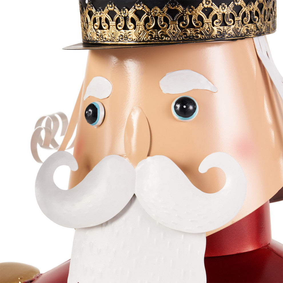 Almar Toy Soldier Solar Lantern Stand, Red