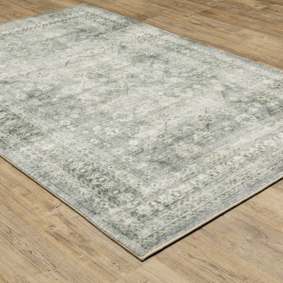Oriental Weavers Savoy Indoor Rug Blue/ Ivory 7'8" X 10'
